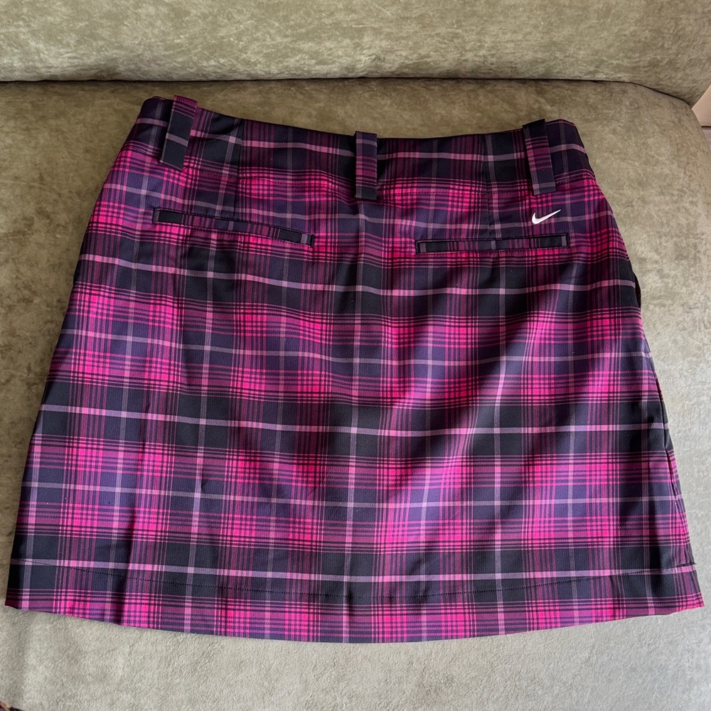 Nike Pink and Black Plaid Mini Skirt - Picture 2 of 7
